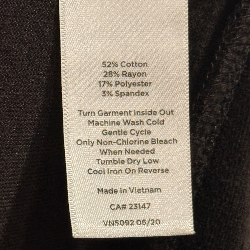Talbots Cozy Velour Black Zip Up Jacket Leisure Weekend Loungewear - Picture 3 of 4